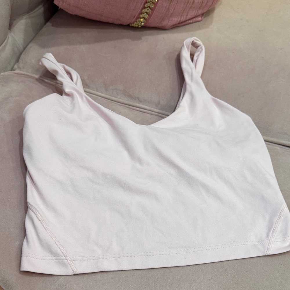 Light Pink  Lulu lemon align Cropped Tank Top